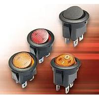 ZF Electronics RRA22H3DBBNN ສະລັບສະຕິກ Rocker SPST ON-OFF 10A ສີດຳ ມີເຄື່ອງໝາຍ