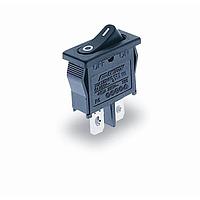 E-Switch R6AWHTGRYEF ສະຫນັບສະຫນູນ Rocker 10A 125VAC SPST ເປີດ-ປິດ ສີຂາວ/ເຫຼືອງເທົາ