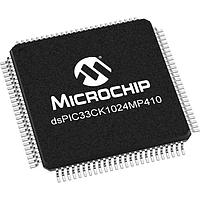 Microchip Technology dsPIC33CK1024MP410T-I/PT ຕົວປະມານສັນຍາລັກດິຈິຕອນ & ຕົວຄວບຄຸມ - DSP, DSC dsPIC33C 100MHz, 1024K Dual Panel Flash, 128K RAM, OpAmps, 12bit ADCs, PWM