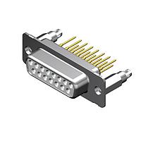 Molex / FCT 173109-0359 ມາດຕະຖານຄວາມໜາແຮງ FCT DSUB STR PC RCPT 09 PN W/SNAPIN