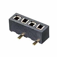 Harwin M50-3130445R ປຸ່ມຮັບ 4 WAY SIL L/P D/E SMT SKT T&R