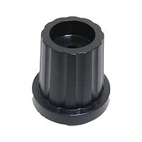 Eagle Plastic Devices 450-AA192 ປຸ່ມຮູບສົງຄ້າມີກະໂປດສີດຳ 19mm T18 SHAFT