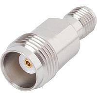 Amphenol SV Microwave SF1102-6001 ຕົວແປ RF - ລະຫວ່າງຊຸດ SMA ຍິງ ເປັນ PTNC F ຍິງ Adapter