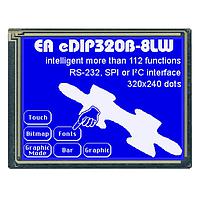 DISPLAY VISIONS EA EDIP320B-8LW ມູດູນ LCD ກະທູ້ສີຟ້າ/ຂາວ ຄວາມຕໍ່ສູ້