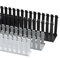 HellermannTyton 181-00319 ທ່ອສາຍສະແດງຜ່ານຝາຜົນສະແດງຜ່ານຝາ, 2.5" x 3", ການຕິດກັນ, PVC, ສີດຳ, 120ft/ກະຕ່າ