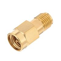 Radiall 5916-1103-603 ຕົວແປງ RF - ໃນຊຸດ SMA / SMA ປະຕູຕົວຍາວ/ປຸກ ຜູ້ຍິງ/ຜູ້ຊາຍ ທອງ