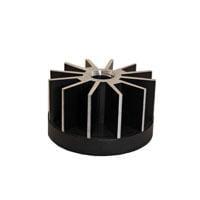Advanced Thermal Solutions ATSEU-077C-C4-R0 Heatsinks STAR LED Heat Sink, 45mm ກົງ, 18mm, ສີດຳ/ເງິນ, ພື້ນຖານບໍ່ມີເກັບສະບັບ
