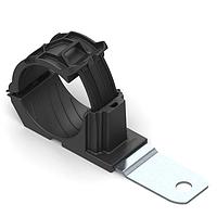 HellermannTyton 151-01505 ຮັບກັບຮັບກັບ Ratchet P-Clamp, 1.38 - 2.01" ຂະໜາດກໍ່ມົດ, 180 Med, 0.51" ຂະໜາດຮູ Hole, PA66HIRHSUV/ST/ZN, ສີດຳ, 140/ctn