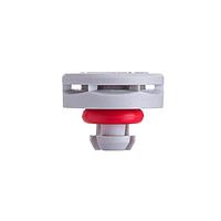Amphenol LTW VENT-PQ1NGY-O8002 ອຸປະກອນເພີ່ມເຕີມ ວາງລົດຄວາມດັນອາກາດ, ພລາສຕິກຕິດຕັ້ງດ່ວນ, > 1000ml/min ທີ່ 7 kPa, ePTFE (ຕ້ານນ້ຳມັນ), ສີເທົາ, IP69K