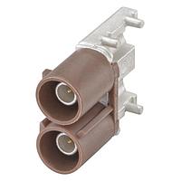 Rosenberger 59S2DA-40MT5-F ຕູ້ຕໍ່ PCB R/A Plug PCB ມີ Housing ສີນ້ຳຕານ