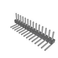 Samtec HTSW-114-22-TM-S-RA ພິນເຮດເດີຮສູງອຸນຫະພູມສາມາດທຳງານໄດ້ບົດບັນທຸກ PCB, 0.100" pitch