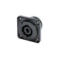 NEUTRIK NLT4MPXX-BAG ຕູ້ຕໍ່ລະບົບລະບົບລະບົບລະບົບ speakON STX - 4 ແພວຜູ້ຊາຍ - ແທບບົດບາດ - ແຊກ V-0 - ສີດຳ/ເງິນ