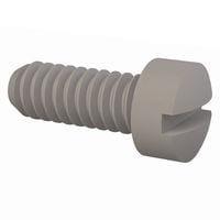 Essentra Components 010348F025 ກຸມສະກຣູວຽກເຄື່ອງຈັກ Fillister Slotted Screw, #3-48 Thread, 1/4 Lg