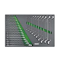TOPTUL GED2813 Combination &amp; Double Ring Wrench Set (28 pcs)