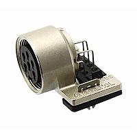 Amphenol Tuchel T 3403 218 ຕົວເຊື່ອມ R ANG FEMALE RECPTL 6CONTACT ທອງ