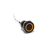 Bulgin MC19LOBAM ປິດ 19mm Norm Op Al Blk Anodised Amb LED