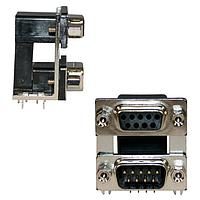 NorComp 178-015-313R451 ຕູ່ມືສອງພອດ D-Sub Connectors RA 15POS FEM/ML 5A