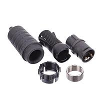 Switchcraft EN3C2MLX ຕົວເຊື່ອມ EN3 ສິ່ງແວດລ້ອມທີ່ຮ້າຍແຮງ ສິ້ນສາຍສະເຄັດ, 2 ໝາກ, ຜູ້ຊາຍ, ຖ້ວມບົດບາດ, ຈຳນວນຫຼາຍ