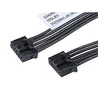 Molex 224089-1052 ເສັ້ນສາຍພິເສດ KK Plus 250-to-KK Plus 250 2.50mm P SR 150mm Lgth 5 Ckts Blk