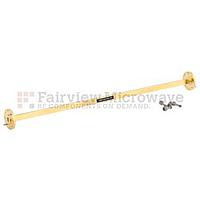 Fairview SMF-22S001-12 WR-22 Waveguide Section 12 Inch Length Straight Using UG-383/U Flange With a 33 GHz to 50 GHz Frequency Range in Instrumentation Grade