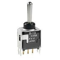 NKK Switches B19AB ສະຫນັບສະຫນູນການປິດກັນການລົດສະຫນາມຂະໜາດນ້ອຍປ່ຽນສະຖານະຕົວປ່ຽນ SWITCH TOGGLE