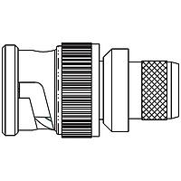 Trompeter / Cinch Connectivity Solutions UPL2000-D7/B ຕົວເຊື່ອມ BNC Plug 75 Ohm Full CRMP STR