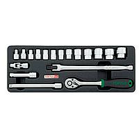 TOPTUL GCAT1810 ດຣ. Flank Socket Set (3/8'', 18 pcs)