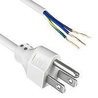Qualtek Electronics 311027-06 ສາຍພະລັງງານບໍ່ມີປະຕູປ່ອງ 14AWG 15A 3M ພາກເໜືອອາເມລິກາ ສີເທົາ