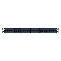 Panduit CP246X88BL ລັກແລະຕູ້ລັກ Coupler Patch Panel Cat 6A Flat 24 Po