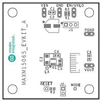 Analog Devices MAXM15065EVKIT# ຕົວຄວບຄຸມແຮງໂຕລະດັບແບບສະຫວັດດີງ - ຊິວິງກະຕຸ້ນ Evkit ສໍາລັບ MAXM15065, ອິນພຸດ 4.5V ຫາ 60V