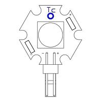 BIVAR L22-TG2W36V ໄຟ LED ພະລັງງານຕ່ຳ LED Starboard, ສີຂາວອົບອຸ່ນ 3000K, Cree MT-G2, 650lm / 500mA ສູງສຸດ, ມີການຈັດການຄວາມຮ້ອນ