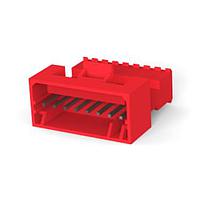AMP Connectors - TE Connectivity 3-647000-8 ກອງປະກອບປຸກ 08P MTA100 PSTD CON ASY LF WHT W/RD STRP