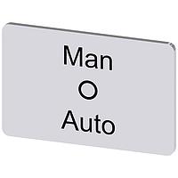 SIEMENS 3SU19000AD810DY0 ປ້າຍປະກັບ, Manu O Auto INSCR. LABEL,SILV 17.5X27MM, MAN O AUTO
