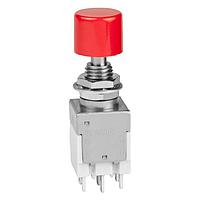 NKK Switches EB2085-CA ສະຫນັບສະຫນູນສະຫນັບສະຫນູນ Light Touch Switches DPDT ON-ON .394 BLK CAP 3A SOLDER LUG