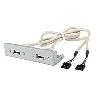 IEI Technology FCD-301B-RS ສາຍ USB / ສາຍ IEEE 1394 ບ່ອນຂັບດິສ 3.5" ຂະໜາດກະທັດມີພອດ USB ສອງພອດ, ສີດຳ;;RoHS