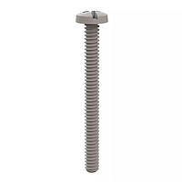 Essentra Components 010440CD112 ການປະສົມສະກຣູບານເຊີ ເຄື່ອງຜະລິດ Machine Screw Binder Combination Screw, #4-40 Thread, 1 1/8 Lg