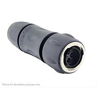 Eaton Souriau-Sunbank UTGX6JC104P ປລັກສ໌ Plug, ມີກະບອກສາຍສະຫນາມ backshell, ສໍາລັບ 4 ຂໍ້ຕິດຊາຍຜູ້ຊາຍ, IP68/69K
