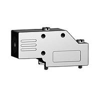 NorComp 962-025-030R121 ຝາຫຸ້ມ EMI ມາດຕະຖານ D-Sub Backshell 25 / 44 HD ຕຳແໜ່ງມຸມຂວາ