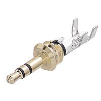 Amphenol Audio KS3P-AU ປະຕູໂທລະສັບ STEREO PHONE PLUG AU CONTACTS, 3.5MM