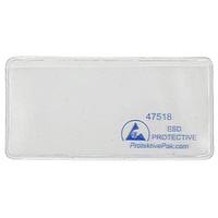 Protektive Pak 47518 ເອກະສານການເຄື່ອນໄຫວ DOCUMENT HOLDER, ESD, STATIC DISS, 4IN x 2IN, 50 PK