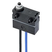 Omron Electronics D2AW-R1-EL003MP Ultra Subminiature Basic Switch Pin plunger Molded lead wires downwards  Series circuit Short post on left