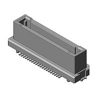 JAE Electronics MA01R040VABBR600 ຕົວເຊື່ອມຕໍ່ 40 ຕໍ່ຕຳແໜ່ງ, ຕົວເຊື່ອມຕໍ່ບອດເປັນບອດລົ້ນລົງ, ຊ່ອງຫຼີ້ນ 0.635mm wBoss