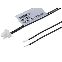 Molex 224092-1024 ການປະກອບສາຍສະເພາະ CLIK-Mate-to-Pigtail OTS Cable Assembly 1.25mm P SR 600.00mm Length 2 Ckts WHT