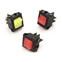 Carling Technologies LRGSCK511-RS-B-A/012V ສະຫນັບສະຫນູນ Rocker SPST ປິດ-ເປີດ