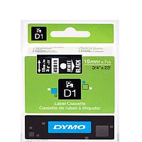 DYMO 63020720 D1 ເທບສີຂາວ/ສີດໍາ (19mm x 7m)