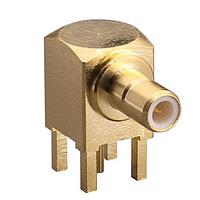 Linx Technologies - TE Connectivity CONSMB002-G ຕູ້ເຊື່ອມຕໍ່ PCB SMB Jack 50 Ohm PCB Through Hole