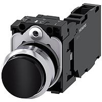 SIEMENS 3SU11500BB101FA0 ປຸ່ມກົດ PUSHBUTTON. ສີດຳ