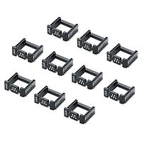 Mikroe MIKROE-5210 ປຸ່ມສອກເຕັດ & ອແດບເຕີ SOCKET mikroBUS 16 SMD ສີດຳ (10 ຊຸດ)
