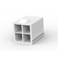 AMP Connectors - TE Connectivity 1586768-4 ຮາກຮອງ Receptacle 4P VERT PIN HDR DUAL GLOW WIRE