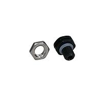 Bud Industries IPV-67801-B ປລັກລະບາຍ IP67 ຊ່ອງລະບາຍອາກາດ ແລະ ຄວາມຊຸ່ມຊື່ນ, M8*1.0, 0.63"